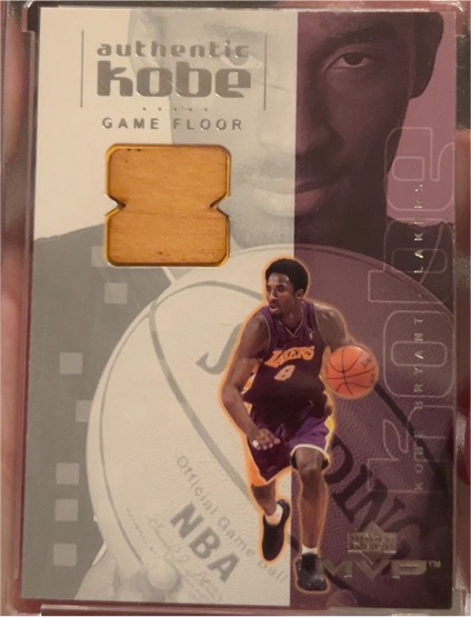 2001-02 Upper Deck MVP #KBF7 Kobe Bryant Authentic Game Floor — front