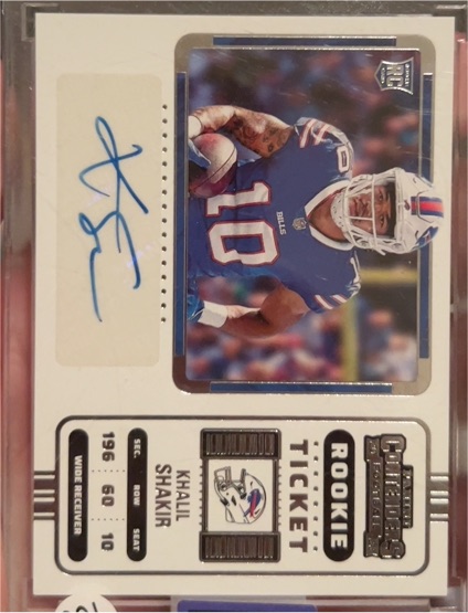 2022 Panini Contenders Rookie Ticket #219 Khalil Shakir — front