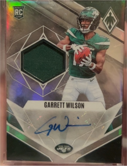 2022 Panini Phoenix #RJA-GW Garrett Wilson RPS Rookie Auto Jersey #/299 — front