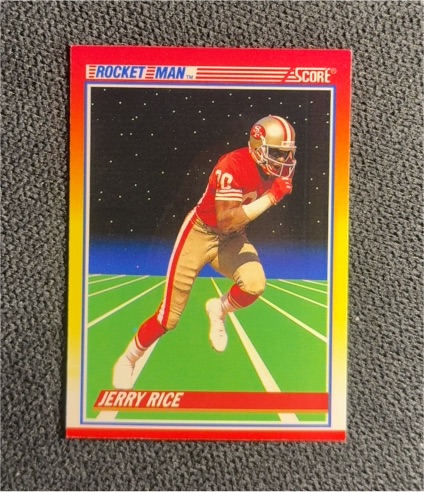 1990 Score #556 Jerry Rice Rocket Man — front