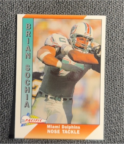 1991 Pacific Football #276 Brian Sochia — front