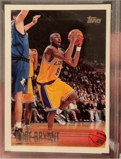 1996-97 Topps #138 Kobe Bryant Rookie Card — front