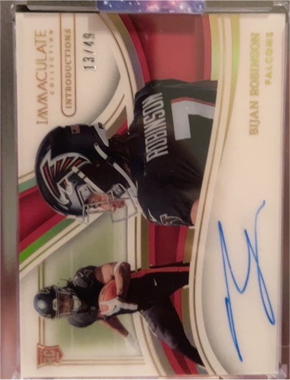 2023 Panini Immaculate Introductions #13 Bian Robinson — front