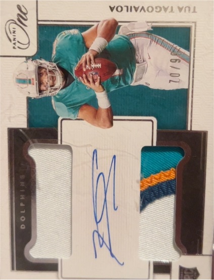 2020 Panini One #10 Tua Tagovailoa — front