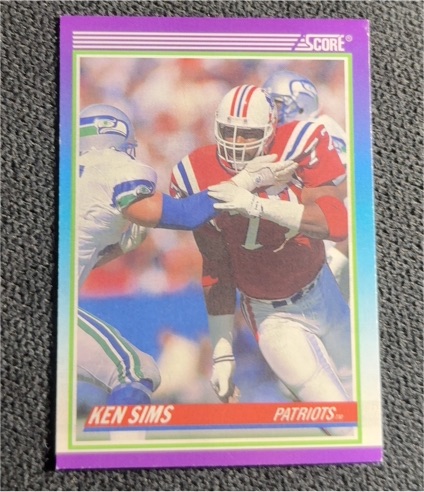 1990 Score #489 Ken Sims — front