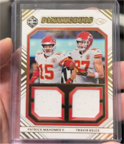 2022 Panini Limited #DD-KC Patrick Mahomes II/Travis Kelce Dynamic Duos — front