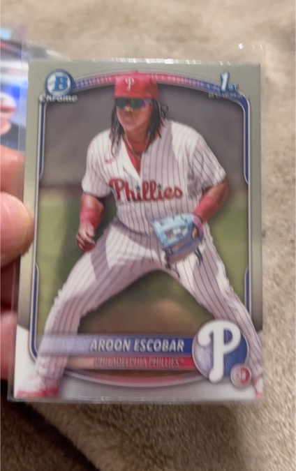 2025 Bowman Chrome Prospects #BCP-65 Aroon Escobar — front