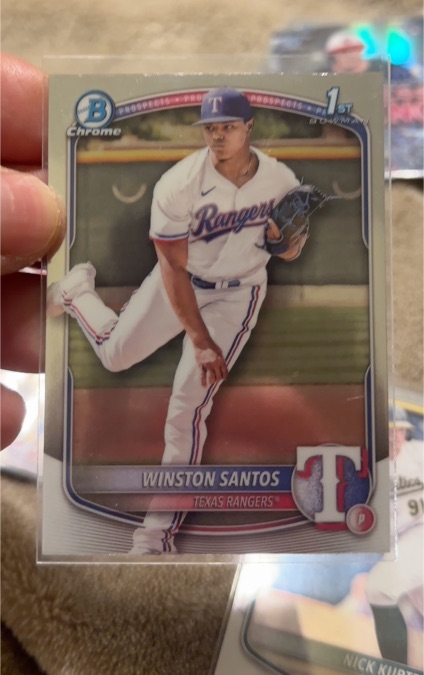 2025 Bowman Chrome #BCP-121 Winston Santos — front