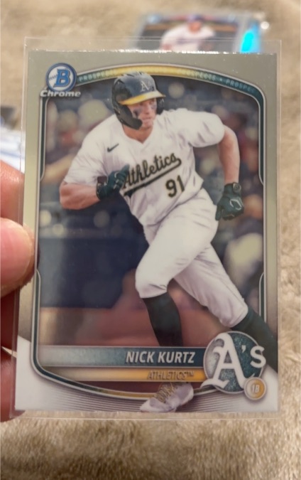 2025 Bowman Chrome Prospects #BCP-114 Nick Kurtz — front