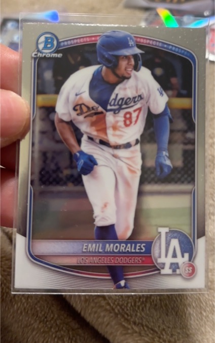 2025 Bowman Chrome Prospects #BCP-127 Emil Morales — front