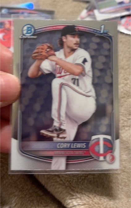 2025 Bowman #BP-128 Cory Lewis Prospects 1st — front