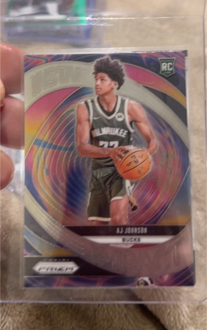 2024-25 Panini Prizm #11 AJ Johnson Instant Impact — front