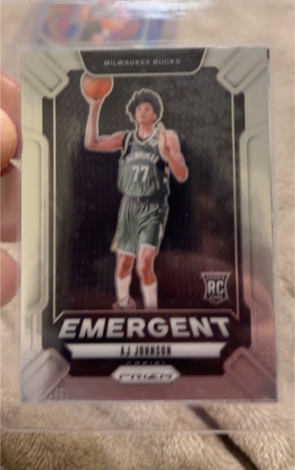 2024-25 Panini Prizm #15 AJ Johnson Emergent — front