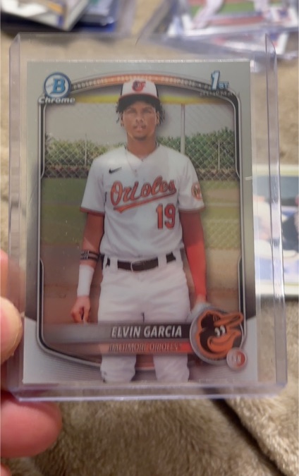 2025 Bowman Chrome Prospects #BCP-124 Elvin Garcia — front