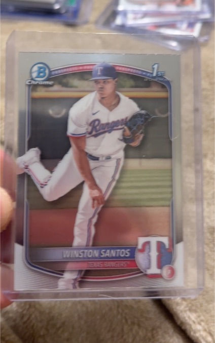 2025 Bowman Chrome Prospects #BCP-121 Winston Santos — front