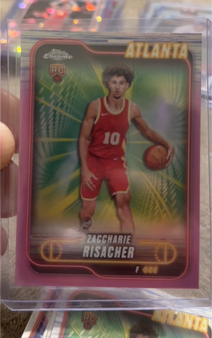 2024-25 Topps Chrome #169 Zaccharie Risacher — front
