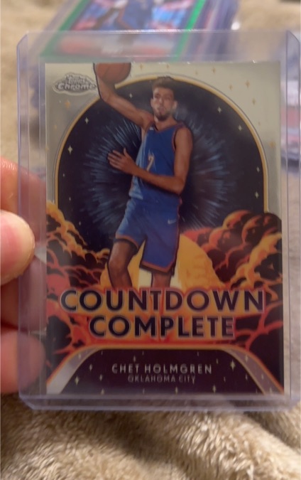 2024-25 Topps Chrome #CC-4 Chet Holmgren Countdown Complete — front