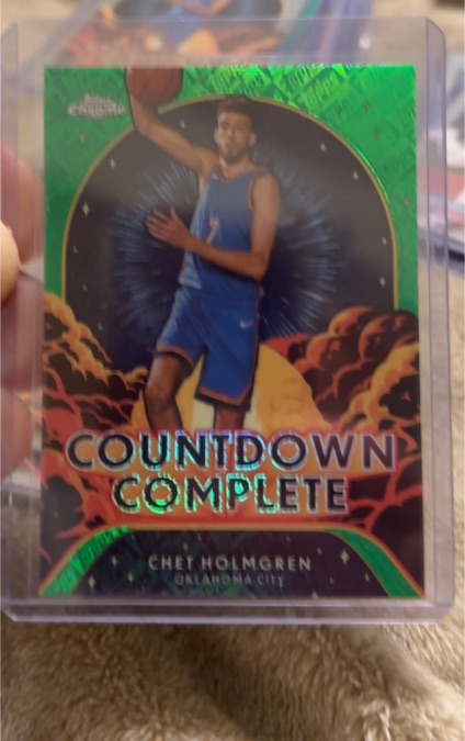 2024-25 Topps Chrome #CC-4 Chet Holmgren Countdown Complete — front