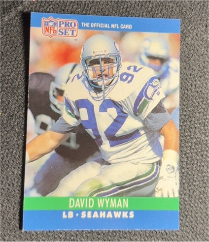 1990 Pro Set #307 David Wyman — front