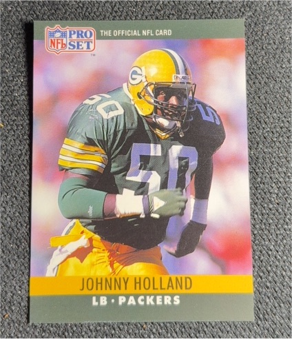 1990 Pro Set #110 Johnny Holland — front