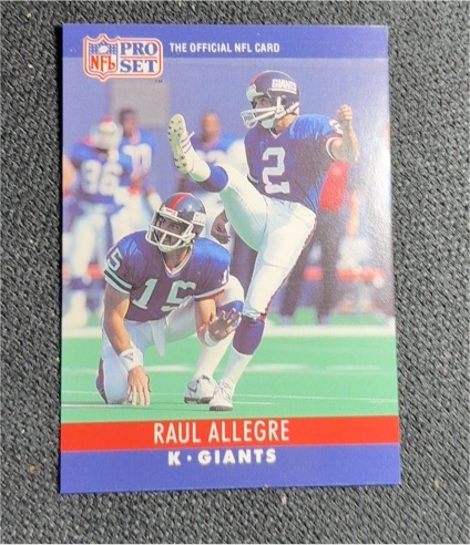 1990 Pro Set #222 Raul Allegre — front