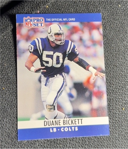 1990 Pro Set #138 Duane Bickett — front