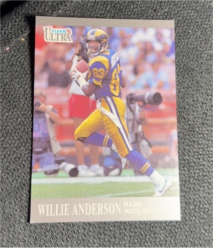 1991 Fleer Ultra #181 Willie Anderson — front