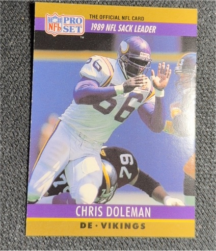 1990 Pro Set #18B Chris Doleman — front