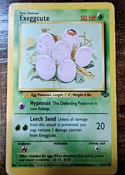 1999 Pokémon Jungle #52 Exeggcute — front