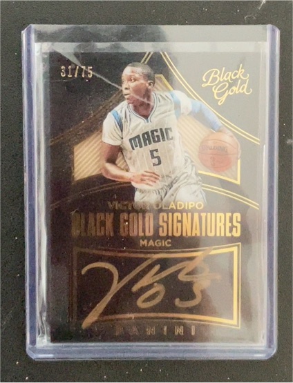 2015-16 Panini Black Gold Signatures # Black Gold Signatures Victor Oladipo — front