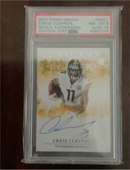 2020 Panini Origins #RA-CC Chase Claypool Rookie Autographs — front