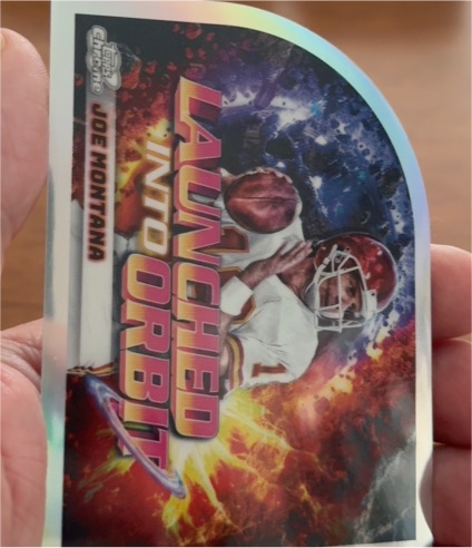 2024 Topps Chrome Cosmic #LIO-15 Joe Montana Launched Into Orbit — front