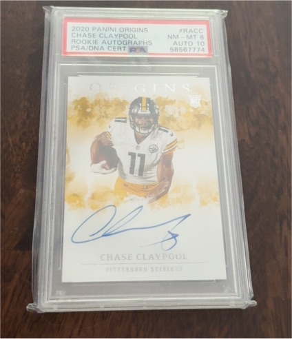 2020 Panini Origins #RACC Chase Claypool Rookie Autographs — front
