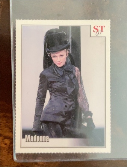 2007 Spotlight Tribute #29 Madonna Volume 1 Perforated Card — front