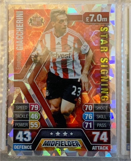2013-14 Topps Match Attax #285 Emanuele Giaccherini — front