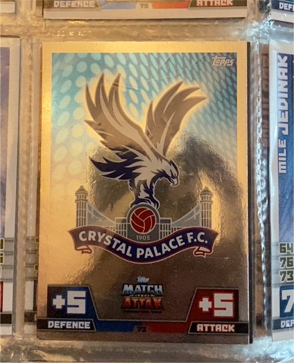 2014 Topps Match Attax Crystal Palace F.C. Badge — front