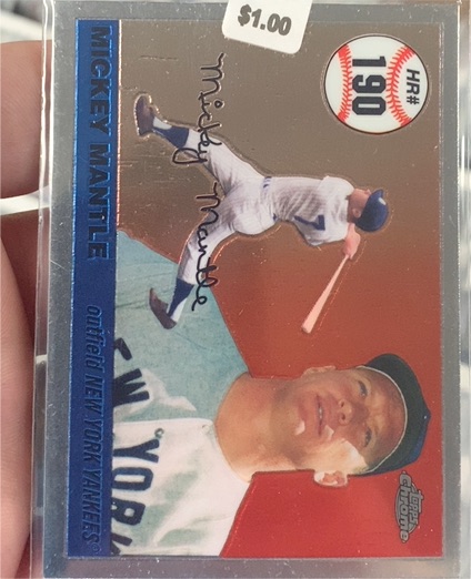 2006 Topps Chrome #MHRR190 Mickey Mantle Home Run History — front