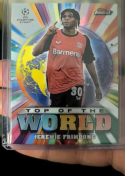 2024-25 Topps Finest UEFA #TW-24 Jeremie Frimpong Top of the World — front
