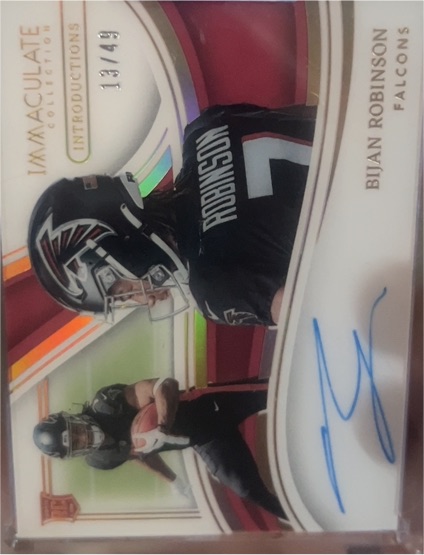 2023 Panini Immaculate Introductions #II-BR Bijan Robinson — front