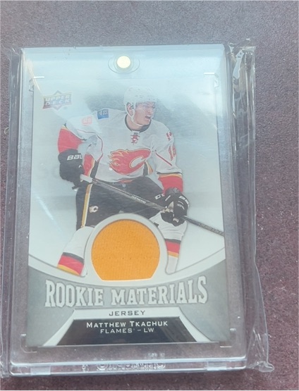 2016-17 Upper Deck Rookie Materials #RM-MT Matthew Tkachuk — front