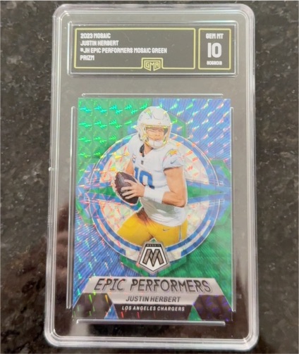 2023 Panini Mosaic #EP-JH Justin Herbert — front