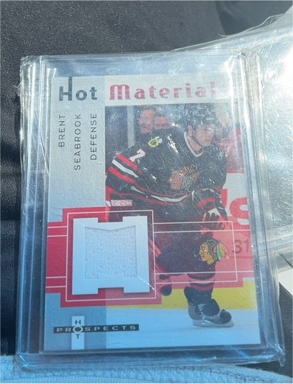 2005-06 Fleer Hot Prospects Hot Materials #HM-SB Brent Seabrook — front