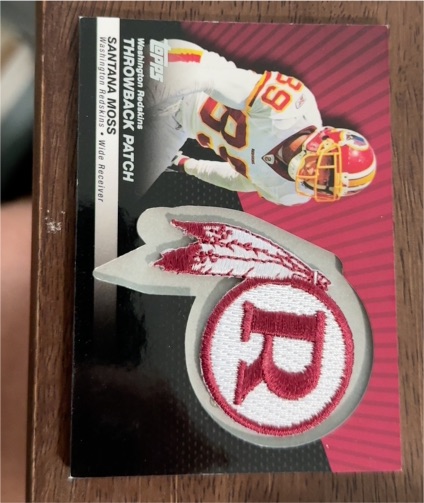 2010 Topps Throwback Patch #LPC43 Santana Moss — front