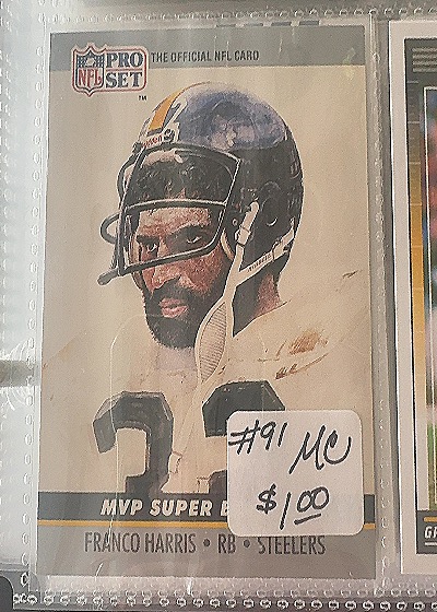 1990 Pro Set #9 Franco Harris MVP Super Bowl IX — front