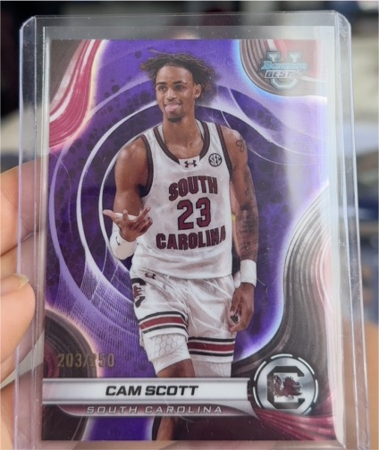 2024-25 Bowman's Best University #14 Cam Scott — front