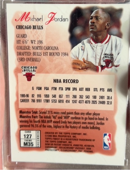 1993 Topps #127 Michael Jordan — front