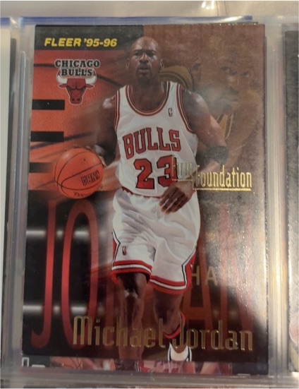 1995-96 Fleer #323 Michael Jordan Firm Foundation — front