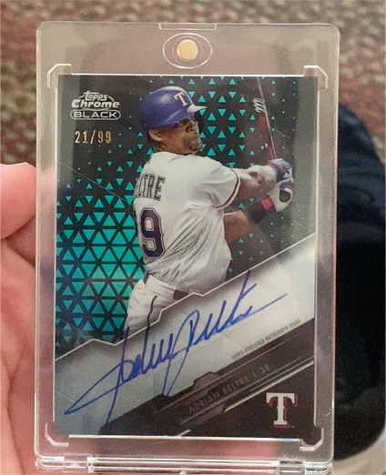2020 Topps Chrome Black #L38 Adrian Beltre — front