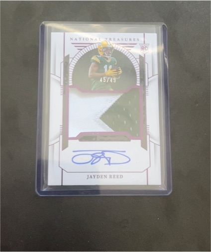 2024 Panini National Treasures #45 Jayden Reed — front