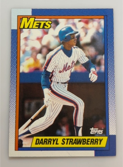1990 Topps #600 Darryl Strawberry — front